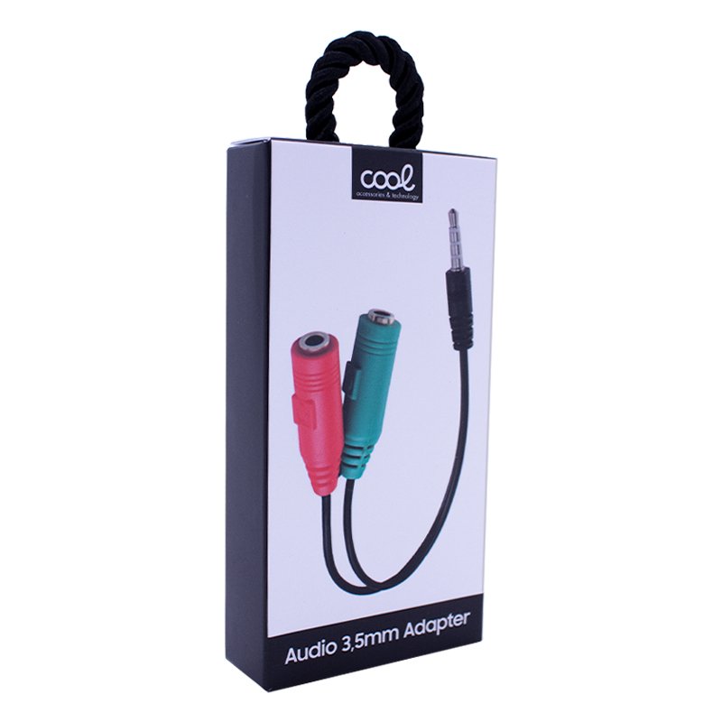 Adaptador de entrada dupla para conector auxiliar de 3,5 mm COOL Universal