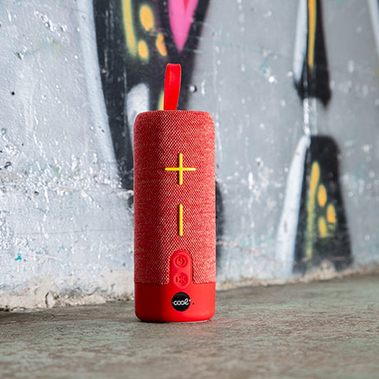 Coluna Bluetooth Universal Music COOL 10W Graves Vermelho