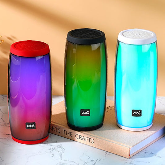 Coluna de som Bluetooth universal com corda LED COOL (14W) vermelha
