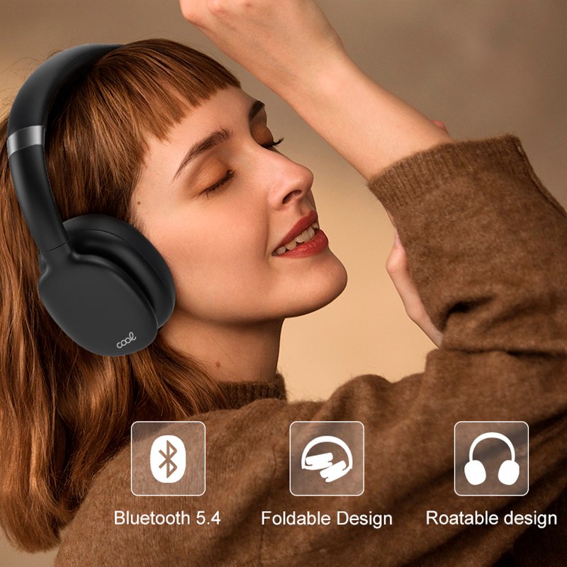 Auriculares Stereo Bluetooth Cascos COOL Roller Celeste