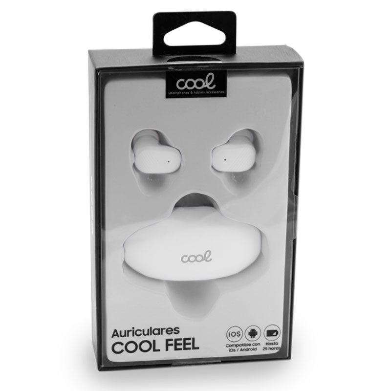 Auriculares Stereo Bluetooth Dual Pod Earbuds COOL Feel Blanco