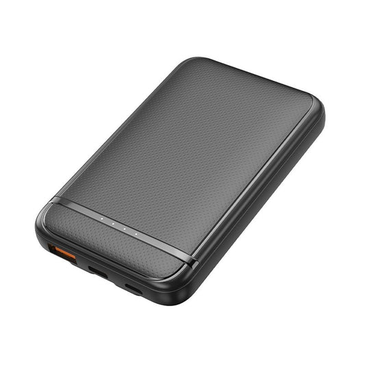 Banco de energia de bateria externa 5000 mAh COOL (2 cabos: TYPE C / Lightning) Preto