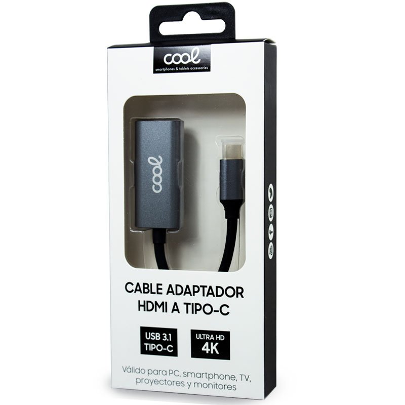 Cabo adaptador COOL HDMI para Tipo C 3.1