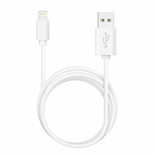 Câble USB compatible Lightning COOL pour iPhone/iPad (1,2 mètre) Blanc
