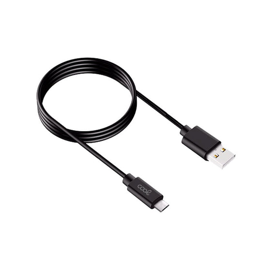 Câble USB universel compatible COOL TYPE-C (3 mètres) noir 2,4 A