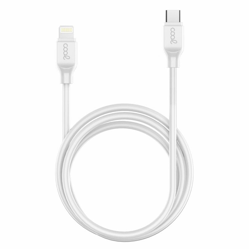 Cabo USB Universal Compatível COOL TYPE C para Lightning (1,2 metros) Branco