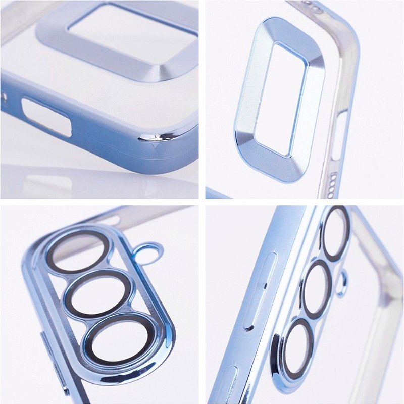 Carcasa COOL para Samsung A057 Galaxy A05s Borde Metalizado (Azul)