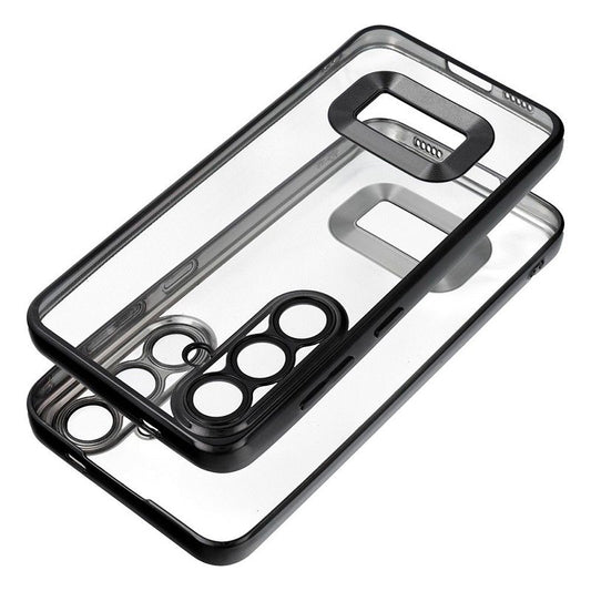 Carcasa COOL para Samsung A566 Galaxy A56 5G Borde Metalizado (Negro)