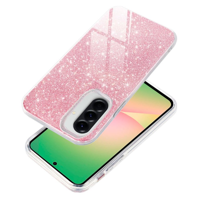 Carcasa COOL para Samsung A566 Galaxy A56 5G Glitter Rosa