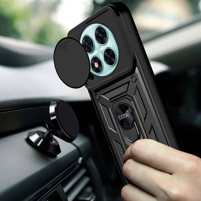 Carcasa COOL para Xiaomi Redmi Note 14 Pro 5G / Note 14 Pro Plus 5G / Poco X7 Hard Ring Negro