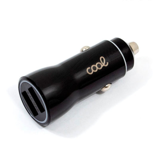 Chargeur de voiture universel double entrée USB COOL noir 2,4 A