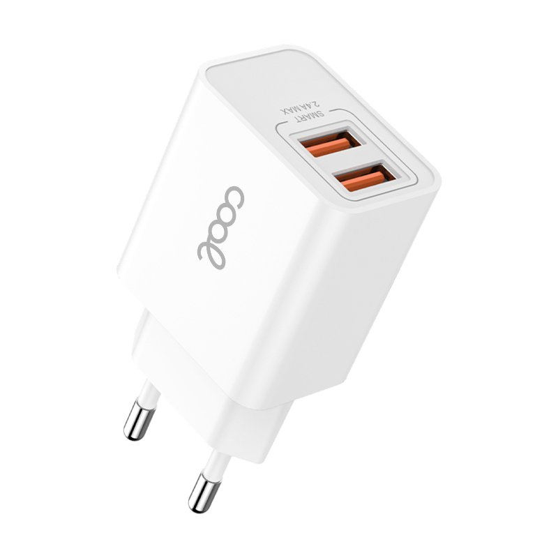 Carregador de rede para iPhone COOL 2 x USB + cabo Lightning 1,2 m (2,4 A)
