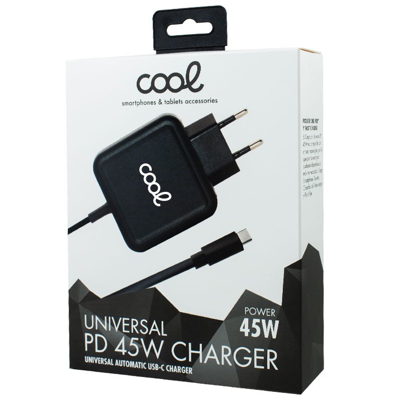 Pedido de rede de carregador universal. 45w PD Automático Portátil COOL (Tipo C)