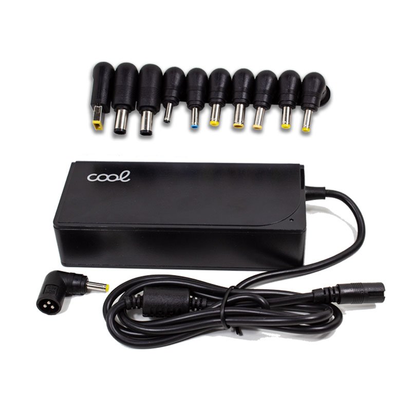 Carregador universal automático para portátil de 65 W + 11 conectores USB QC3.0