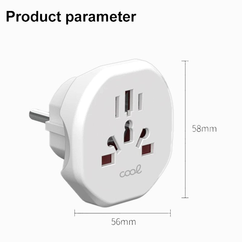 Adaptador internacional de carregador universal (do mundo para a Europa) COOL