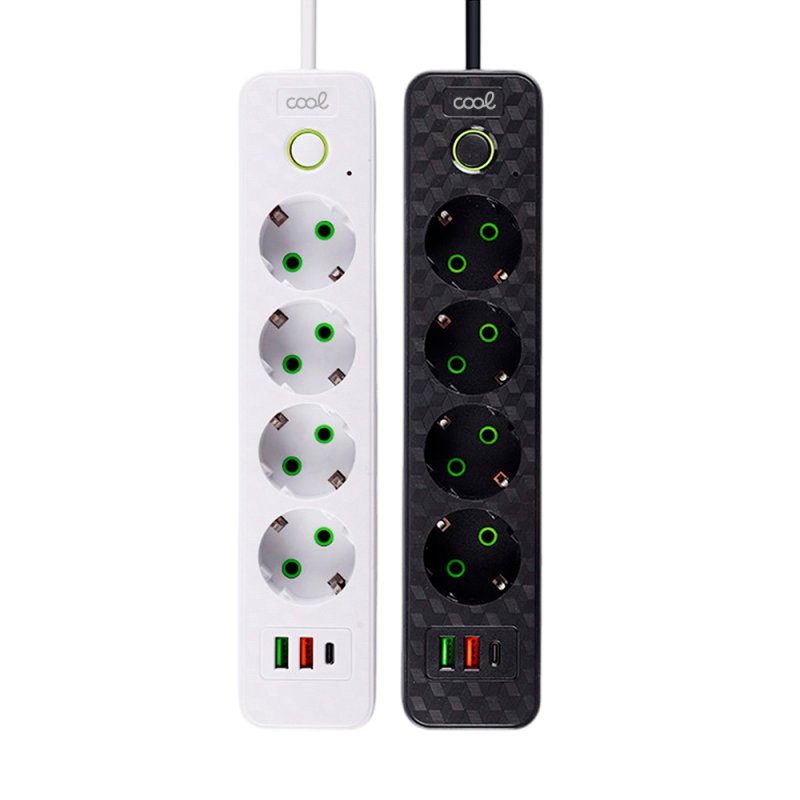 Cargador Universal Multipuerto COOL (Regleta 7 Puertos) Blanco