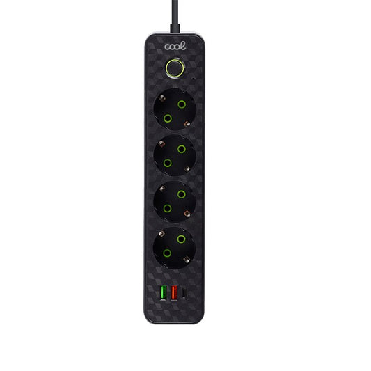 Cargador Universal Multipuerto COOL (Regleta 7 Puertos) Negro
