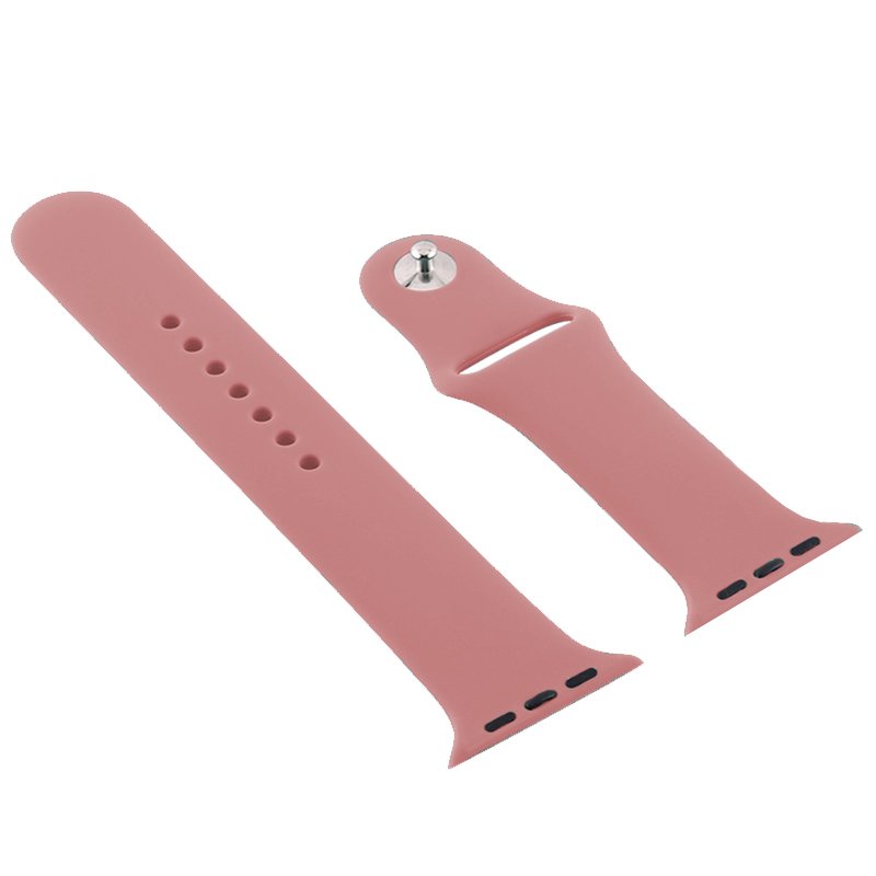 Pulseira Cool para Apple Watch Series 1 / 2 / 3 / 4 / 5 / 6 / 7 / 8 / 9 / SE (38 / 40 / 41 mm) Borracha Rosa