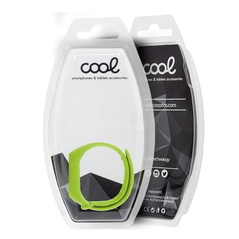 Cool Pulseira para Xiaomi Mi Band 5 / 6 / 7 / Amazfit Band 5 Verde Liso
