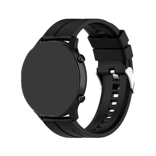 Pulseira Universal 22mm Amazfit GTR / Stratos / Huawei / Samsung / COOL Borracha Preta