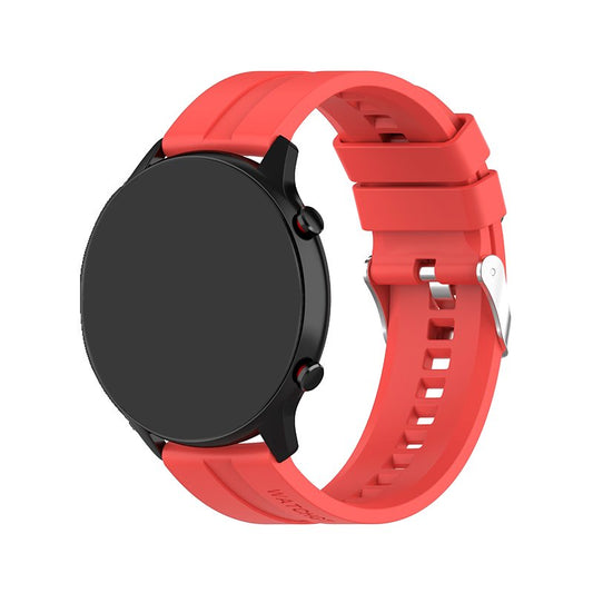 Pulseira Universal 22mm Amazfit GTR / Stratos / Huawei / Samsung / COOL Borracha Vermelha