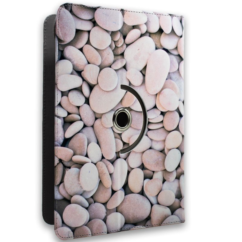 Capa universal para tablet e-book COOL de 9,7 a 11 polegadas com desenhos em pedra (quadrada)