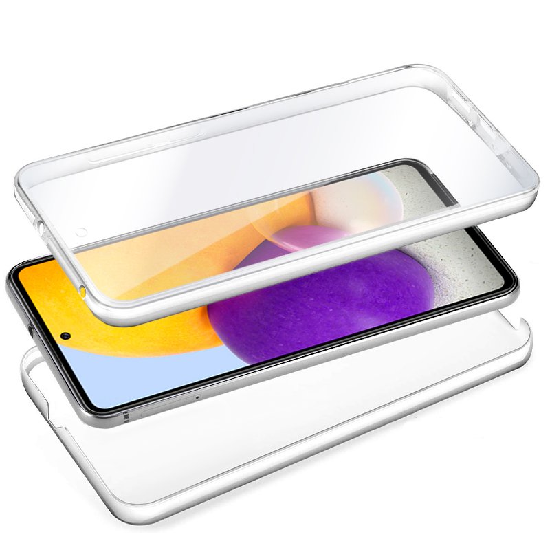 Funda COOL Silicona 3D para Samsung A725 Galaxy A72 (Transparente Frontal + Trasera)