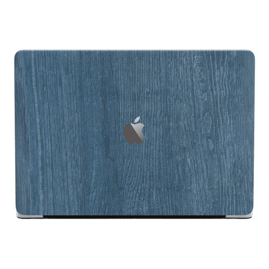 Protector Vinilo Trasero Colorful Devia Portátil 15 pulg Madera Azul