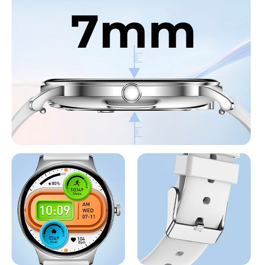 Smartwatch COOL Ultrafino + 2 Braceletes (Amoled, Liga, Ultrafina) Rosa