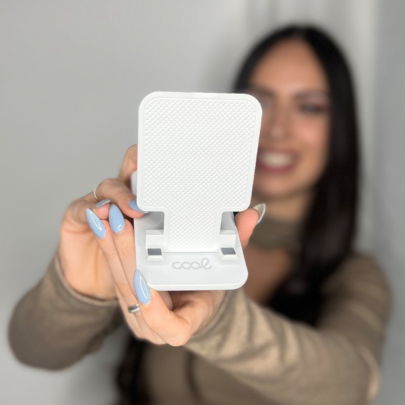 Suporte de mesa universal para smartphone COOL branco