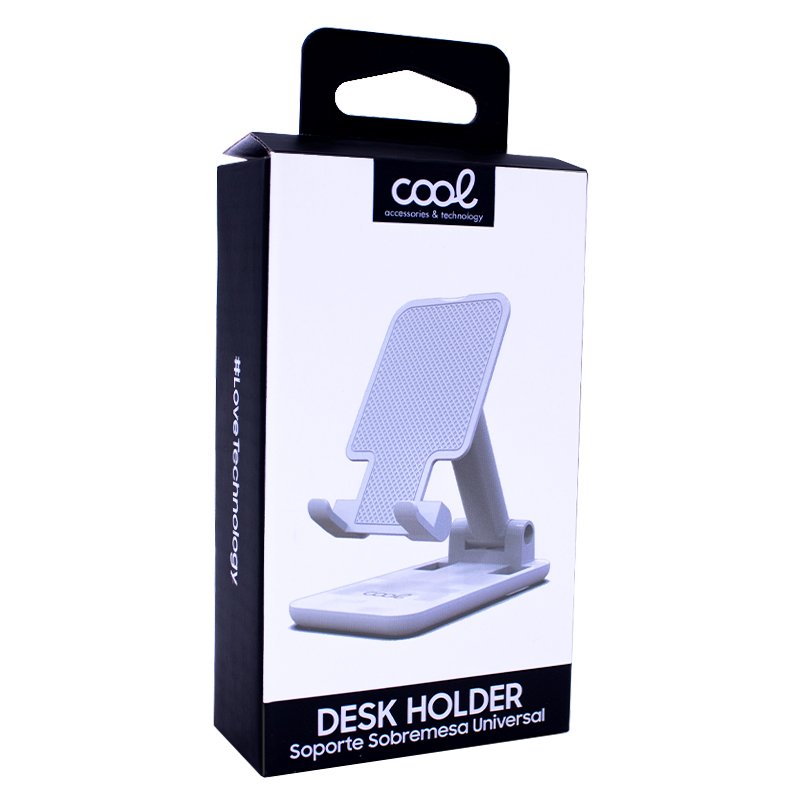 Suporte de mesa universal para smartphone COOL branco