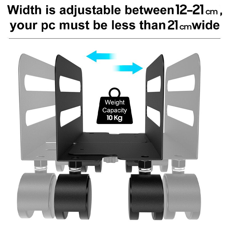 Suporte universal para computador para CPU em metal COOL (12 cm - 21 cm)