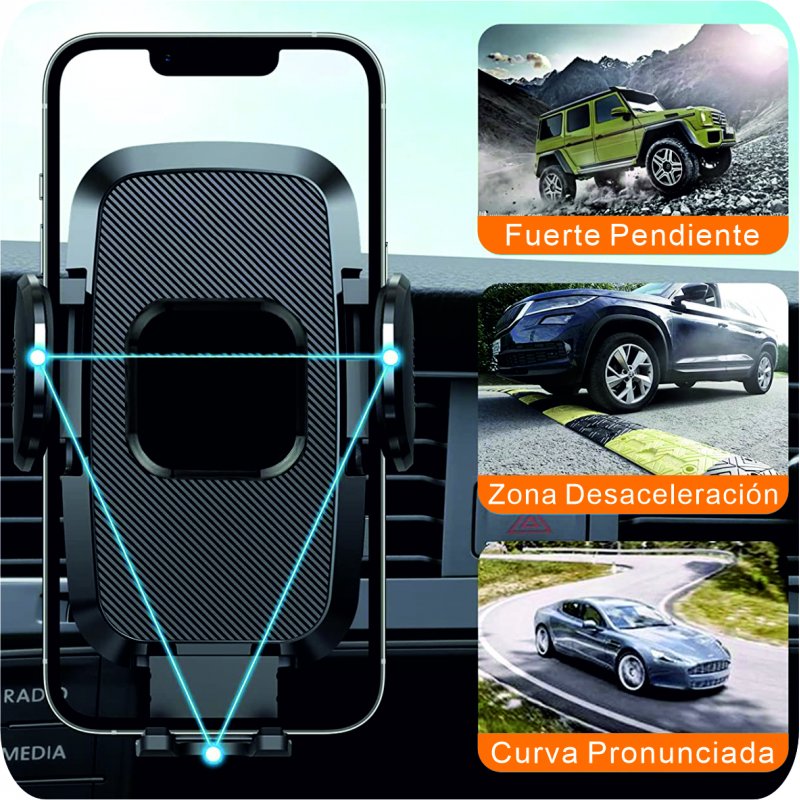 Suporte Universal para Carro Carbono COOL Preto