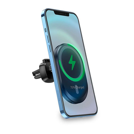 Suporte universal magnético para automóvel com carregamento sem fios Qi