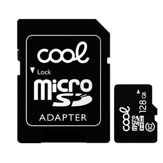 Cartão de memória Micro SD com adaptador x128 GB COOL (classe 10)