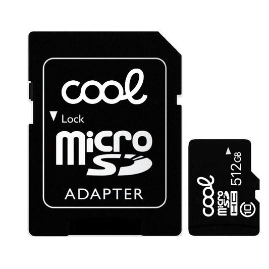 Cartão de memória Micro SD com adaptador x512 GB COOL (classe 10)