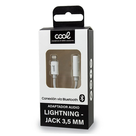 Adaptador de conector Lightning para conector de 3,5 mm (Bluetooth) Universal COOL