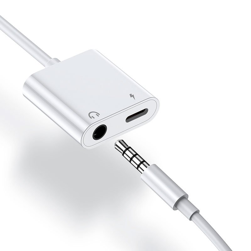 Adaptador Bluetooth duplo com entrada de 3,5 mm + carregamento Lightning COOL