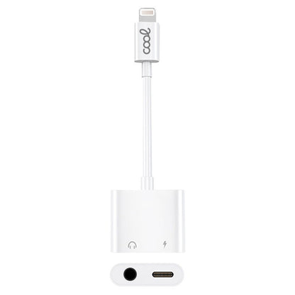 Adaptador Bluetooth duplo com entrada de 3,5 mm + carregamento Lightning COOL