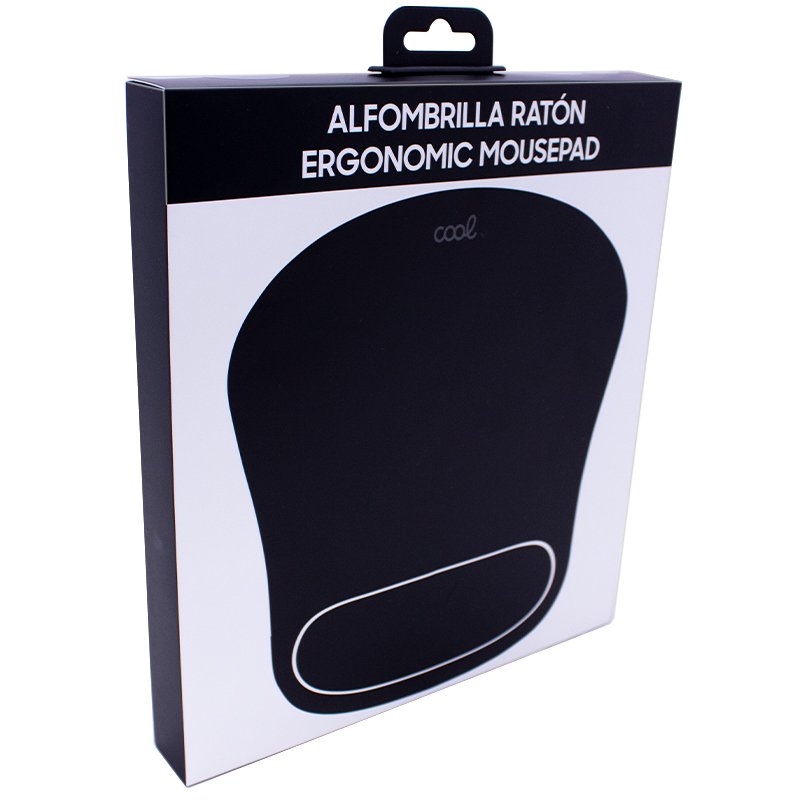 Tapete de rato ergonómico COOL Mouse Pad preto