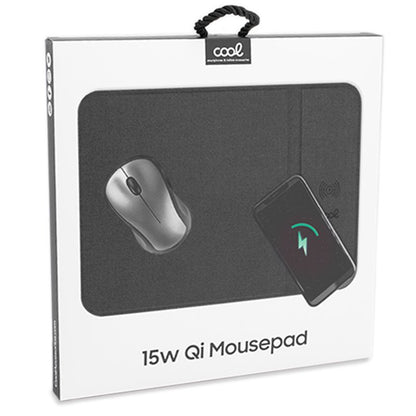 Tapete de Rato dobrável COOL + base de carregamento sem fios Qi de 15 W