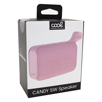 Coluna Bluetooth Universal Music 5W COOL Rosa Doce