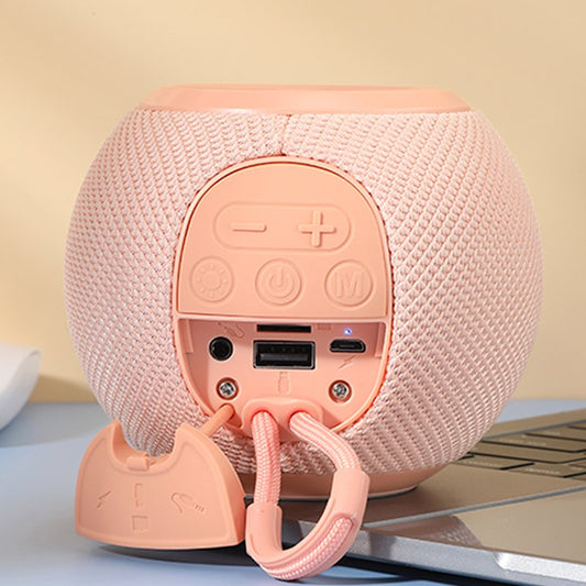 Coluna Bluetooth Universal Music 6W COOL Boom Salmão