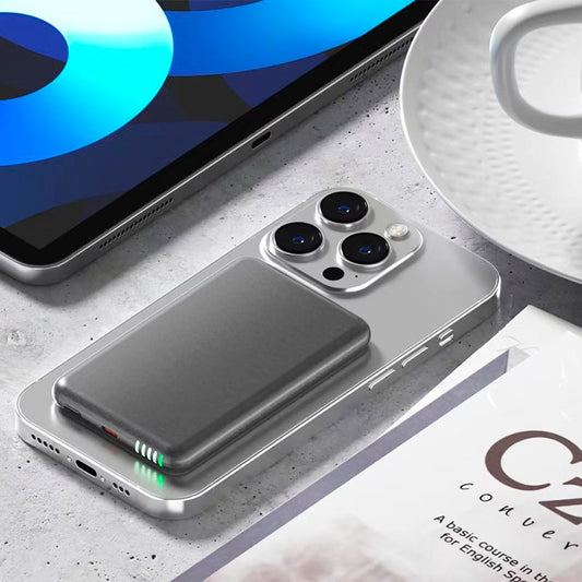 Bateria Externa Universal MAGNÉTICA Power Bank Qi 5000 mAh COOL Negro