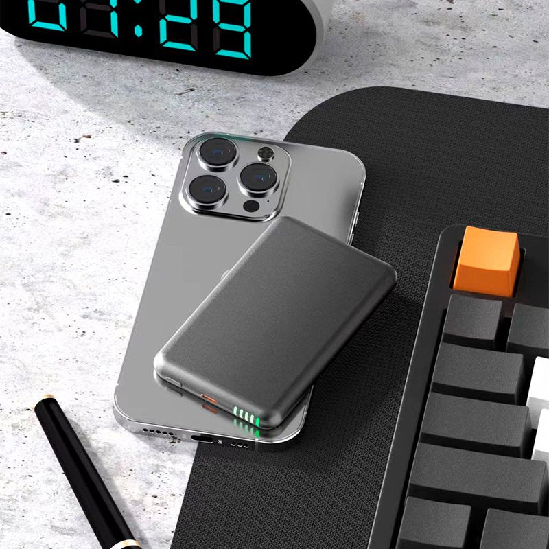 Bateria Externa Universal MAGNÉTICA Power Bank Qi 5000 mAh COOL Violeta
