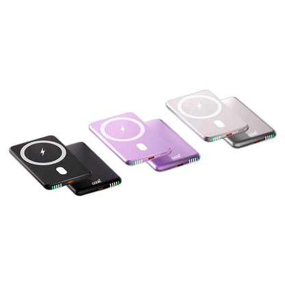 Bateria Externa Universal MAGNÉTICA Power Bank Qi 5000 mAh COOL Violeta