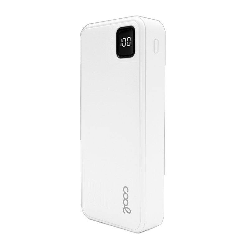 Banco de energia de bateria externa universal 22,5 W 20.000 mAh (tipo C / Lightning) COOL branco