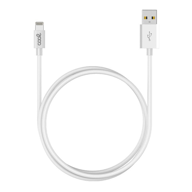 Cabo USB COOL Lightning compatível para iPhone/iPad (3 metros) Branco