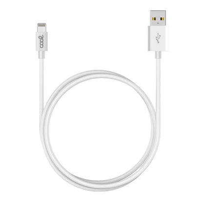 Cabo USB COOL Lightning compatível para iPhone/iPad (3 metros) Branco