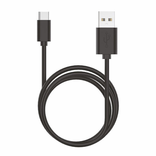 Cabo USB universal compatível COOL TYPE C (1,2 metros) preto 2,4 A